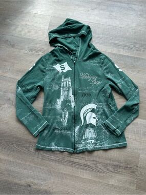 Michigan State Zip Up Hoodie